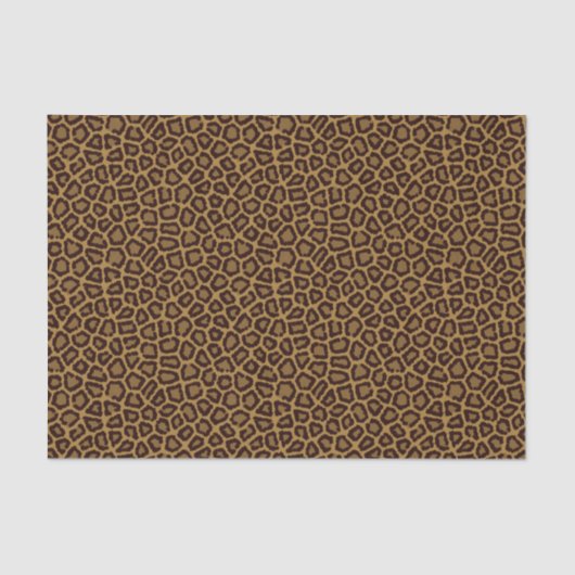 Tegelachtergrond met luipaard tissuepapier (Voorkant)
