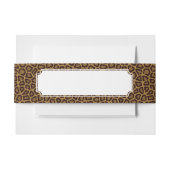 Tegelachtergrond met luipaard uitnodigingen wikkel (Voorkant Voorbeeld)