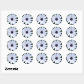 tegelbloem ronde sticker (Vel)