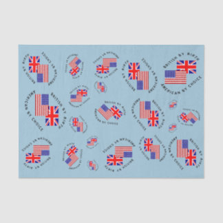 Tegeld Brits van Geboorte Amerikaans door Keuze  Tissuepapier