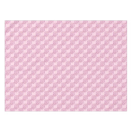 Tegeld Pink Chi Ro-kruis op Roze Tafelkleed