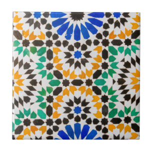 Tegeldecoratie bij Bahia Palace Tegeltje