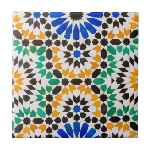 Tegeldecoratie bij Bahia Palace Tegeltje (Voorkant)