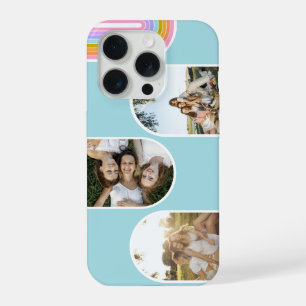 Tegelen Cute Moderne 3 Foto Lay-out Aangepast iPhone 15 Pro Case