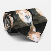 Tegelfoto van Pet Queensland Heeler Dog Stropdas (Opgerold)