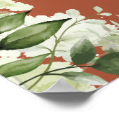 Tegelgroen Bloemstuk Bruiloft Welkomstbord Poster (Hoek)