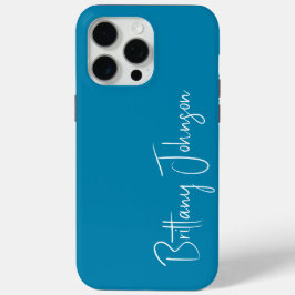 Tegelgroene monogram iPhone 15 pro max hoesje