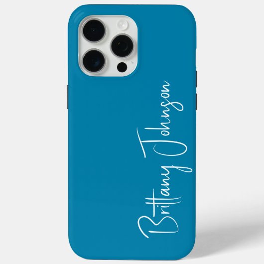 Tegelgroene monogram Case-Mate iPhone case (Achterkant)