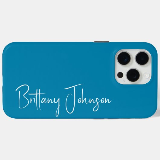 Tegelgroene monogram Case-Mate iPhone case (Achterkant (horizontaal))