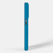Tegelgroene monogram Case-Mate iPhone case (Achterkant / Rechts)