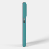 Tegelgroene monogram Case-Mate iPhone case (Achterkant / Rechts)