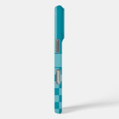 Tegelijk Geruite Gestreepte Gepersonaliseerde Case-Mate iPhone Case (Achterkant / Rechts)