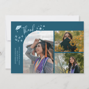 Tegelijk geschreven dankjewel multi foto aankondiging