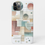 Tegelijk Grijs Blauw Beige Roest Rood Abstract Kun Case-Mate iPhone Case (Achterkant)