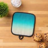 Tegelijk met moderne ombre-kleurverloop pannenlap (Top down)