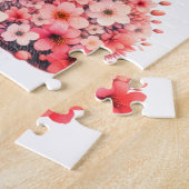 Tegelijk zo schattige Romantische Bloemige Egel Du Legpuzzel (Zijkant)