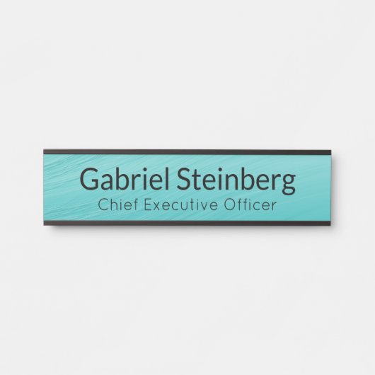 Tegelkleurig modern professioneel deur bord deurbordje (Voorkant)