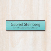 Tegelkleurig modern professioneel deur bord deurbordje (Voorkant)