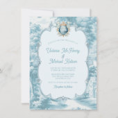 Tegellandschap Crest bruiloft Kaart (Voorkant)