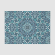 Tegeloceaan blauw alle gelegenheid tissuepapier