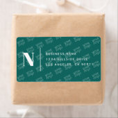 Tegelontwerp Logo Modern retouradres Etiket (Insitu)