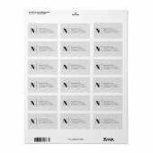 Tegelontwerp Logo Modern retouradres Etiket (Full Sheet)