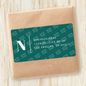 Tegelontwerp Logo Modern retouradres Etiket