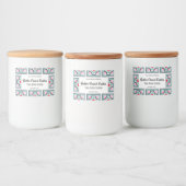 Tegelpatroon Aangepaste Voedselcontainer Label Set Etiket (Flessen)