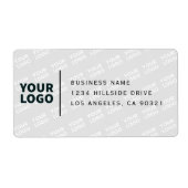 Tegelpatroon Logo Modern retouradres Etiket (Voorkant)
