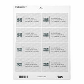 Tegelpatroon Logo Modern retouradres Etiket (Full Sheet)