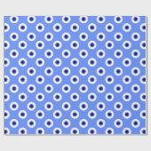 Tegelpatroon met boze oog  cadeaupapier (Vlak)