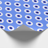 Tegelpatroon met boze oog  cadeaupapier (Hoek)