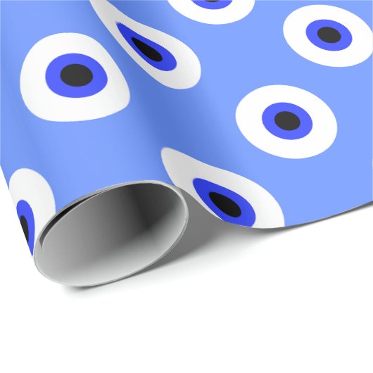 Tegelpatroon met boze oog  cadeaupapier (Rol Hoek)