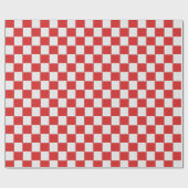 Tegelrood wit geweven patroon cadeaupapier (Vlak)