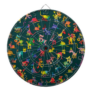 Tegels abstracte diersoorten dartbord