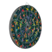 Tegels abstracte diersoorten dartbord (Voorkant Links)