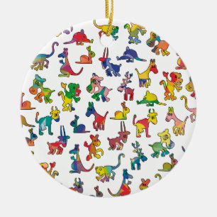 Tegels abstracte diersoorten keramisch ornament