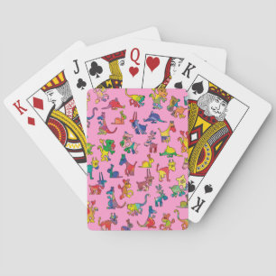 Tegels abstracte diersoorten pokerkaarten