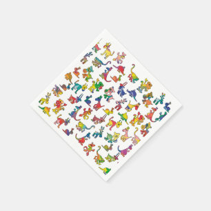 Tegels abstracte diersoorten servet