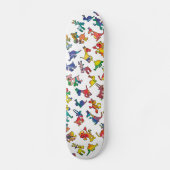 Tegels abstracte diersoorten skateboard (Voorkant)