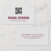 Tegels achtergrond | Timmermanswerk | qr-code Visitekaartje (Voorkant / Achterkant)