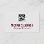 Tegels achtergrond | Timmermanswerk | qr-code Visitekaartje (Voorkant)