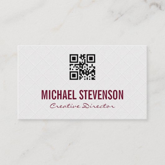 Tegels achtergrond | Timmermanswerk | qr-code Visitekaartje (Voorkant)