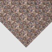 Tegels Art Deco patroon Tissuepapier (Detail)