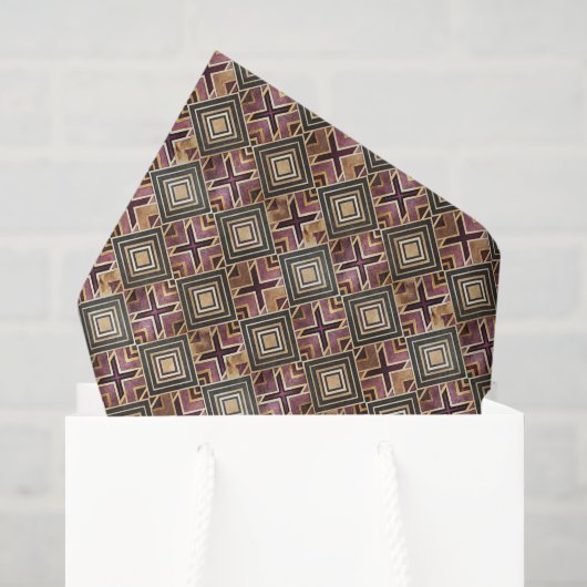 Tegels Art Deco patroon Tissuepapier (Cadeauzakje)