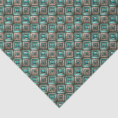 Tegels Art Deco patroon Tissuepapier (Detail)