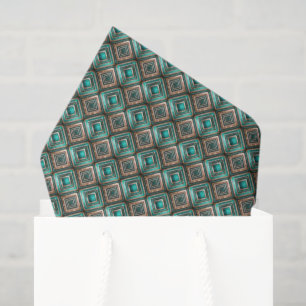 Tegels Art Deco patroon  Tissuepapier