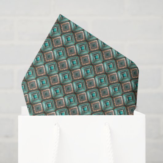 Tegels Art Deco patroon Tissuepapier (Cadeauzakje)