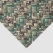 Tegels Art Deco patroon Tissuepapier (Detail)