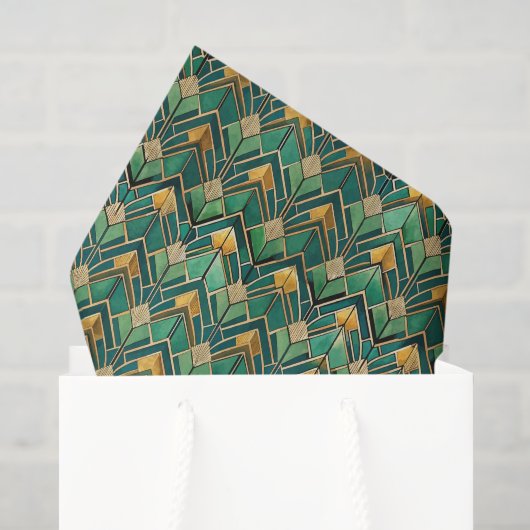 Tegels Art Deco patroon Tissuepapier (Cadeauzakje)